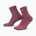 Șosete Nike Run Midweight Micro Crew pink smoke/pink rise/white