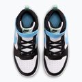Încălțăminte pentru copii Nike Court Borough Mid 2 white/black/arctic green/football blue 4