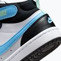 Încălțăminte pentru copii Nike Court Borough Mid 2 white/black/arctic green/football blue 6