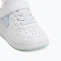 Încălțăminte pentru copii Nike Court Borough Low white/football grey/arctic green 12