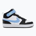 Încălțăminte pentru copii Nike Court Borough Mid 2 white/black/arctic green/football blue 2