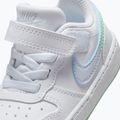 Încălțăminte pentru copii Nike Court Borough Low white/football grey/arctic green 5