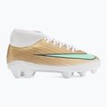 Încălțăminte de fotbal pentru copii Nike Jr. Mercurial Superfly 11 Club "Kylian Mbappé" metallic gold/green glow 2
