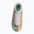 Încălțăminte de fotbal pentru copii Nike Jr. Mercurial Superfly 11 Club "Kylian Mbappé" metallic gold/green glow 5
