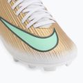 Încălțăminte de fotbal pentru copii Nike Jr. Mercurial Superfly 11 Club "Kylian Mbappé" metallic gold/green glow 7