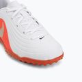 Încălțăminte de fotbal pentru copii Nike Jr. Tiempo Maestro Club White/Bright Crimson/Blur 7