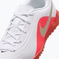 Încălțăminte de fotbal pentru copii Nike Jr. Tiempo Maestro Club White/Bright Crimson/Blur 5