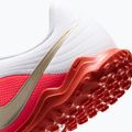 Încălțăminte de fotbal pentru copii Nike Jr. Tiempo Maestro Club White/Bright Crimson/Blur 6
