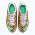 Încălțăminte de fotbal pentru copii Nike Jr. Mercurial Superfly 11 Club "Kylian Mbappé" metallic gold/green glow 4