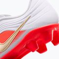 Încălțăminte de fotbal pentru copii Nike Jr. Tiempo Maestro Club White/Bright Crimson/Blur 6