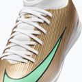 Încălțăminte de fotbal pentru copii Nike Jr. Mercurial Superfly 11 Club "Kylian Mbappé" metallic gold/green glow 5