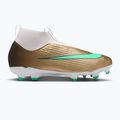 Încălțăminte de fotbal pentru copii Nike Jr. Mercurial Superfly 11 Academy "Kylian Mbappé" metallic gold/green glow