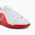 Încălțăminte de fotbal pentru copii Nike Jr. Tiempo Maestro Club white/bright crimson/blur 7