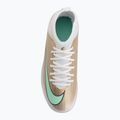 Încălțăminte de fotbal pentru copii Nike Jr. Mercurial Superfly 11 Club "Kylian Mbappé" metallic gold/green glow 5