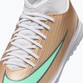Încălțăminte de fotbal pentru copii Nike Jr. Mercurial Superfly 11 Club "Kylian Mbappé" metallic gold/green glow 5