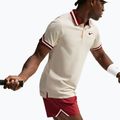Tricou polo Nike Court Slam Aero-Fit Pale Ivory/Team Red 4
