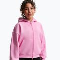 Bluză pentru copii Nike Sportswear Studio Fleece pink rise/white 4