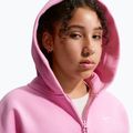 Bluză pentru copii Nike Sportswear Studio Fleece pink rise/white 6