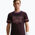 Tricou pentru bărbați Nike Court Dri-FIT Cotton burgundy ash 4