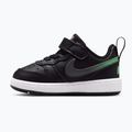 Încălțăminte pentru copii Nike Court Borough Low black/smoke grey/white/illusion green 2