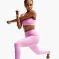 Colanți de antrenament pentru femei Nike One pink rise/white 8