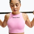 Sutien de antrenament Nike Pro Sculpt pink rise/black 5