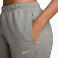 Pantaloni pentru femei Nike Studio Fleece dark grey heather/sail 3