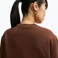 Bluză pentru femei Nike Studio Fleece cacao wow/sail 6
