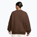 Bluză pentru femei Nike Studio Fleece Medium Weight cacao wow/sail 2
