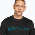 Tricou de alergare pentru bărbați Nike Dri-Fit Running T-Shirt black/bright spruce 3