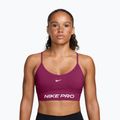 Sutien de antrenament Nike Pro Seamless Light Support true berry/white