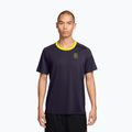 Tricou de tenis pentru bărbați Nike Court Advantage purple dynasty/lemon venom/lemon venom