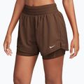 Pantaloni scurți pentru femei Nike One Dri-Fit High-Waisted 3" 2In1 cacao wow/white 3