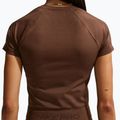 Tricou de antrenament pentru femei Nike Pro Seamless Dri-Fit SS cacao wow 5