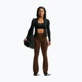 Colanți pentru femei Nike One High Waisted Flared cacao wow/white 2