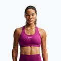 Sutien de antrenament pentru femei Nike Swoosh Medium Support true berry/white