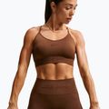 Sutien de antrenament pentru femei Nike Pro Seamless Light Support Sports Bra cacao wow