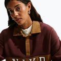 Bluză pentru femei Nike Studio Fleece Medium Weight mystic dates/light british tan/sail 5