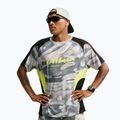 Tricou de alergare pentru bărbați Nike Dri-FIT Printed SS smoke grey/black/light lemon twist