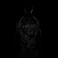 Tricou de alergare pentru bărbați Nike Dri-FIT Printed SS smoke grey/black/light lemon twist 7
