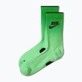 Șosete Nike Run Midweight illusion green/black