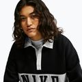 Bluză pentru femei Nike Studio Fleece Medium Weight total black/sail/sail 5