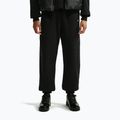 Pantaloni pentru femei Nike Studio Fleece Medium Weight total black/sail