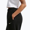 Pantaloni pentru femei Nike Studio Fleece Medium Weight total black/sail 6