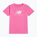 Tricou pentru copii New Balance Jersey Stacked Logo Tee pink satin 6