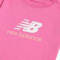 Tricou pentru copii New Balance Jersey Stacked Logo Tee pink satin 8
