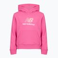 Bluză pentru copii New Balance FT Stacked Logo Hoodie pink satin 7