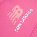 Bluză pentru copii New Balance FT Stacked Logo Hoodie pink satin 9