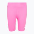 Pantaloni scurți pentru copii New Balance Stacked Logo Cycle pink satin