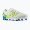 Încălțăminte de fotbal pentru copii New Balance Furon Team V9 FG white/alkaline green